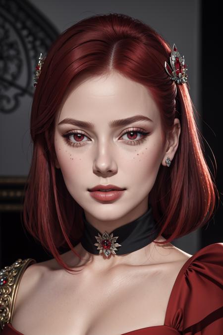 01589-1684788194-((Masterpiece, best quality,edgQuality)),smirk,smug,_edgAyre, red hair,red eyes,dress,_ _lora_edgAyre_AC6_1__edgParure_jewelery,.png